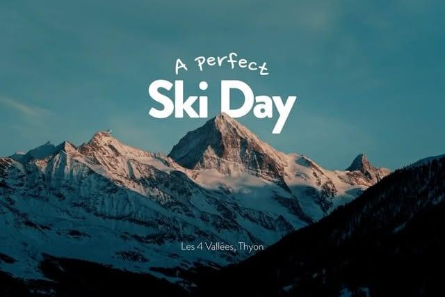 A Perfect Ski Day // Thyon ⛷️🚠